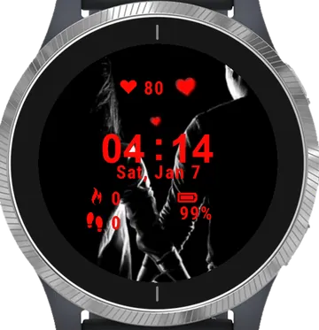 Lovely Couple Garmin watch face preview