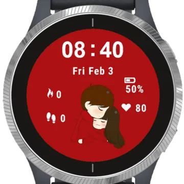 Lovely Couple Garmin watch face preview