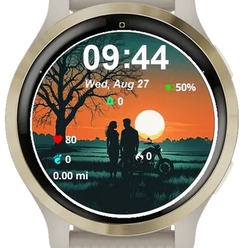 Lovely Couple Garmin watch face preview