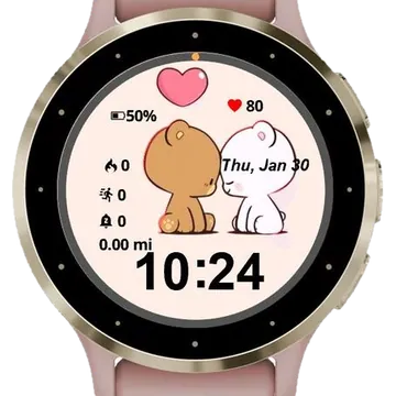 Lovely Cute Bears Garmin watch face preview