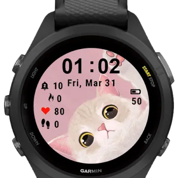 Lovely Cute Cat Garmin watch face preview