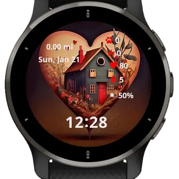 Lovely House Garmin watch face preview