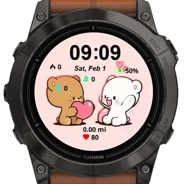 Lovely Little Bear Garmin watch face preview