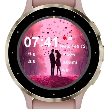 Lovely Moments Garmin watch face preview