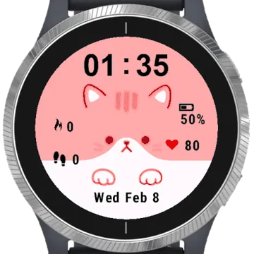 Lovely Puffy Garmin watch face preview