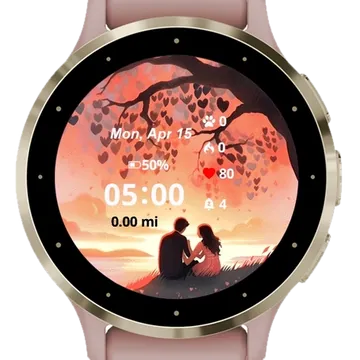 Lovely Together Garmin watch face preview