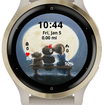 Loving Night Garmin watch face preview