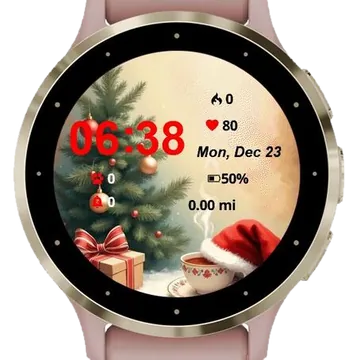 Lucky Snow Winter Garmin watch face preview