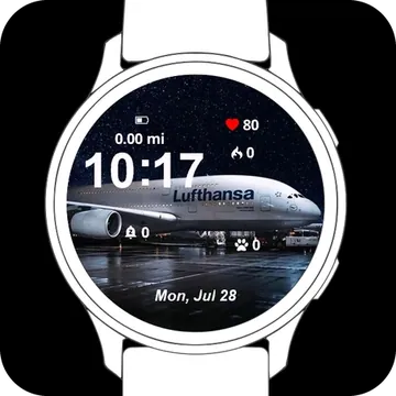 Lufthansa Garmin watch face preview