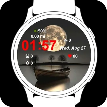 Lunar Silence Garmin watch face preview