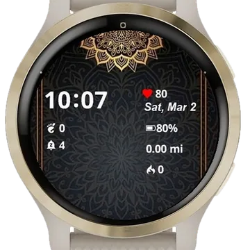 Luxury Royal Mandala Garmin watch face preview