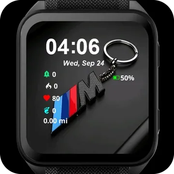 M-BMW Garmin watch face preview