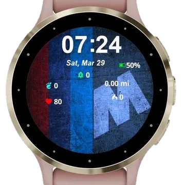 M Power Garmin watch face preview