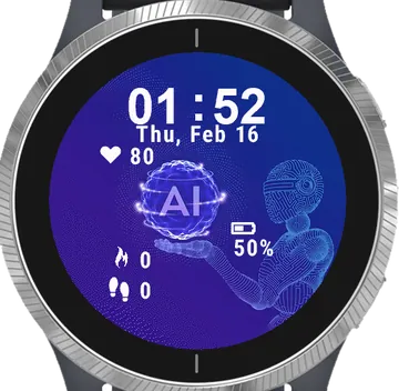Machine Learning Garmin watch face preview