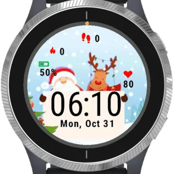 Magic Christmas Garmin watch face preview
