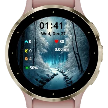 Magic Winter Garmin watch face preview
