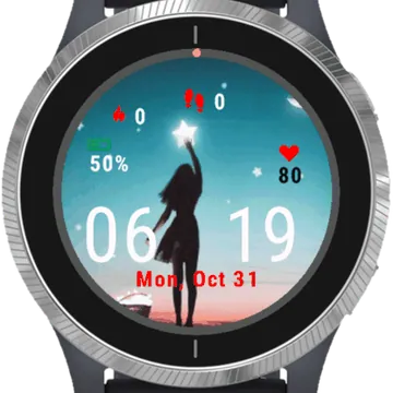 Magical Evening Garmin watch face preview