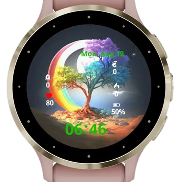 Magical Tree Garmin watch face preview