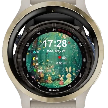 Magical Woodland Gathering Garmin watch face preview