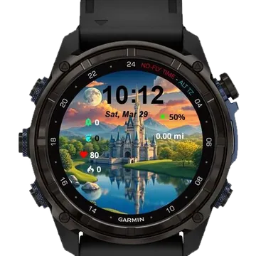 Majestic Magic Garmin watch face preview