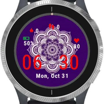 Mandala Light Garmin watch face preview