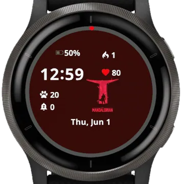 Mandalorian War Garmin watch face preview