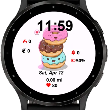 Many Cake Garmin watch face preview
