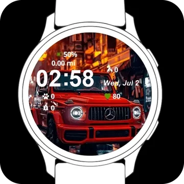 MB Jeep Garmin watch face preview