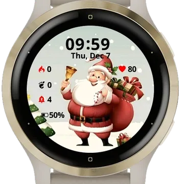Meet your santa Garmin watch face preview