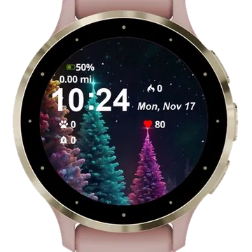 Merry Christmas Garmin watch face preview