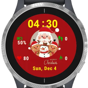 Merry Christmas All Garmin watch face preview