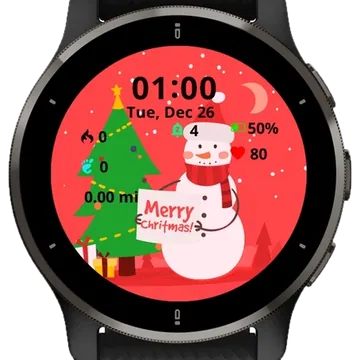 Merry Christmas Santa Claus Garmin watch face preview