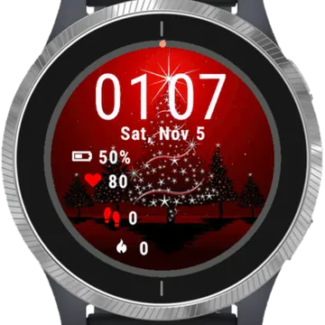 Merry Xmas Christmas Garmin watch face preview
