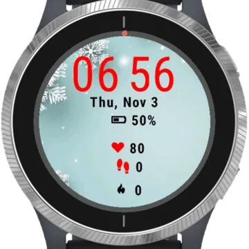 Merry Xmas Garmin watch face preview