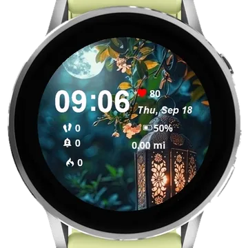 Midnight Blossom Garmin watch face preview