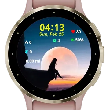 Midnight Perch Garmin watch face preview