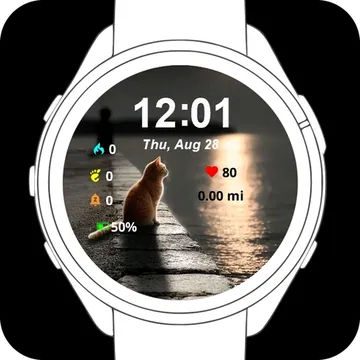 Midnight Reflections Garmin watch face preview