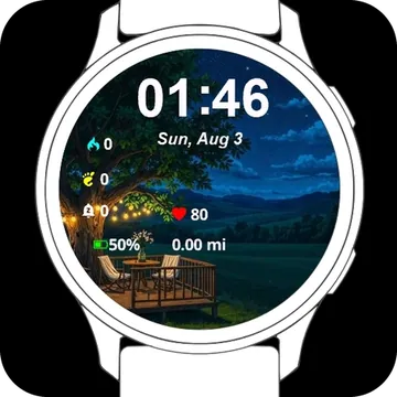 Midnight Retreat Garmin watch face preview