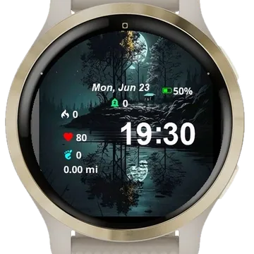 Midnight Sanctuary Garmin watch face preview