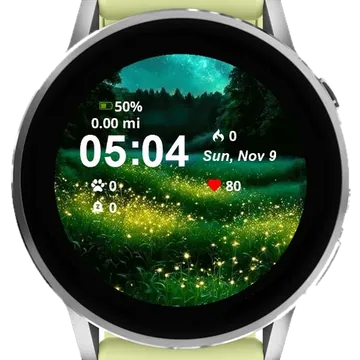 Midnight Sleigh Garmin watch face preview