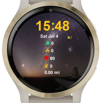 Milky Night Sky Garmin watch face preview