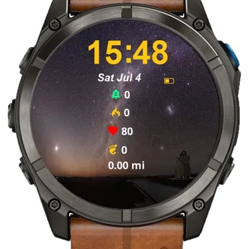Milky Night Sky Garmin watch face preview