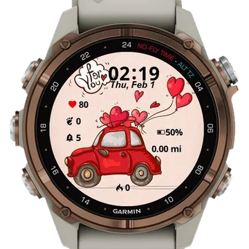 Mini Car Garmin watch face preview