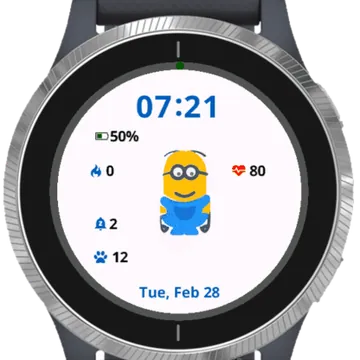 Minion Garmin watch face preview