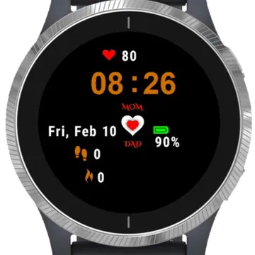Mom and Dad Garmin watch face preview