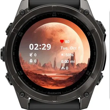 Moon Earth Garmin watch face preview