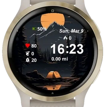 Moonlit Adventure Garmin watch face preview