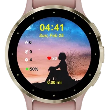 Moonlit Gaze Garmin watch face preview