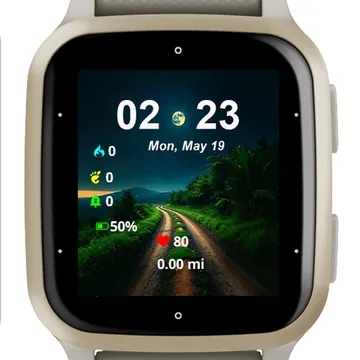Moonlit Path Garmin watch face preview