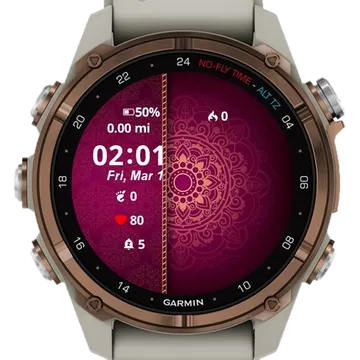Morden Luxury Mandala Garmin watch face preview